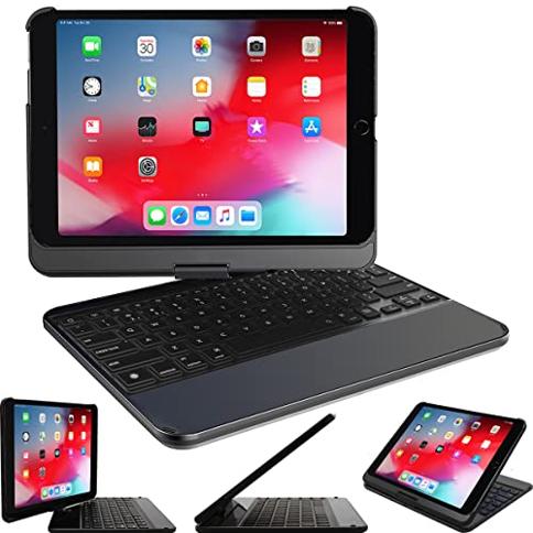 Funda Snugg para iPad Pro 12.9 con teclado de 2. generación (2017 2.  generación/2015 1. generación) - Bluetooth Teclado iPad Pro 12.9 de 1.  generación - 360 grados Teclado Apple iPad Pro 12.9 Gen 2 - Tamaño iPad Pro  12.9 (2017 - 2. generación/2015 1