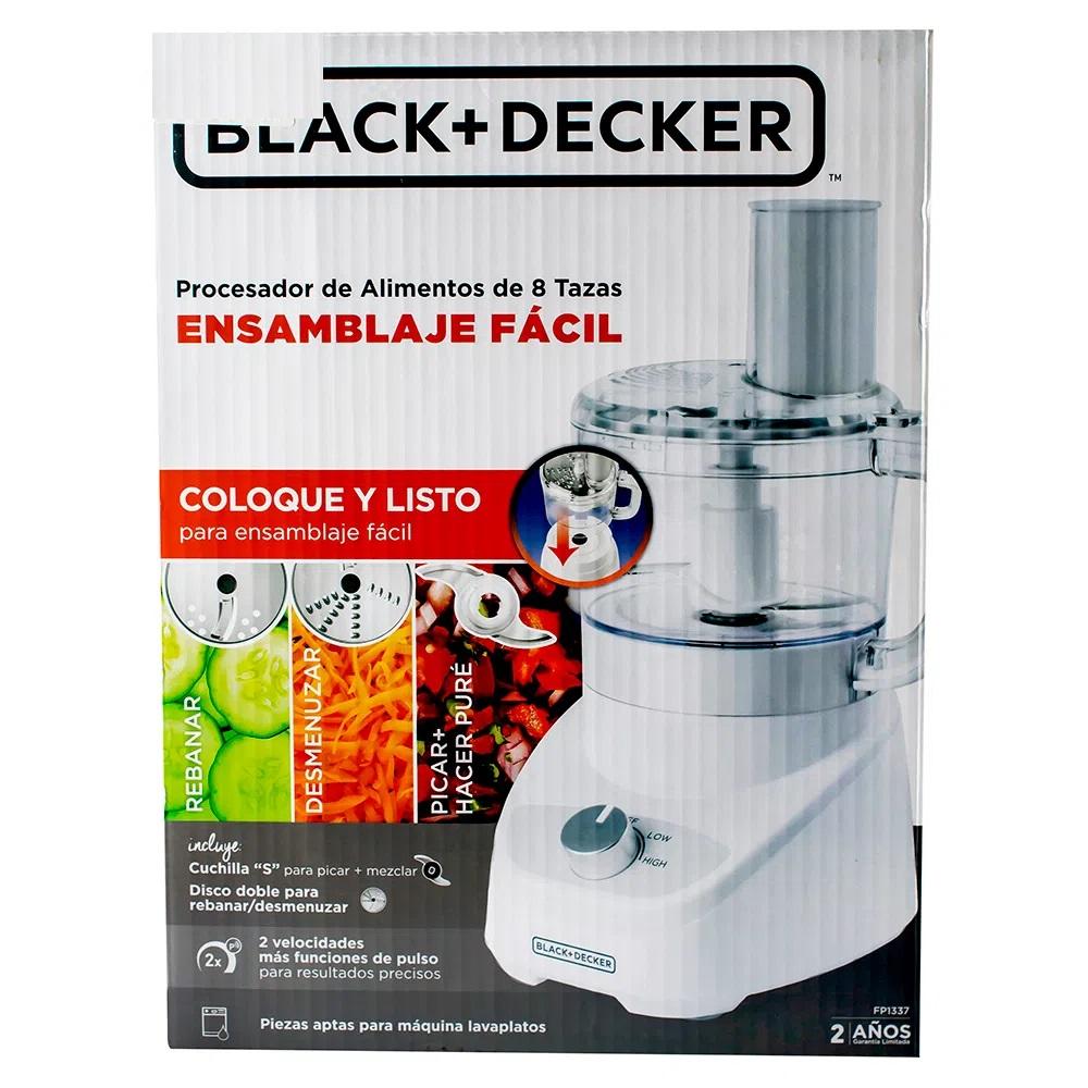 Procesador De Alimentos de 8 Tazas, 450W, Color Blanco, FP1337 Black And  Decker : Precio Guatemala