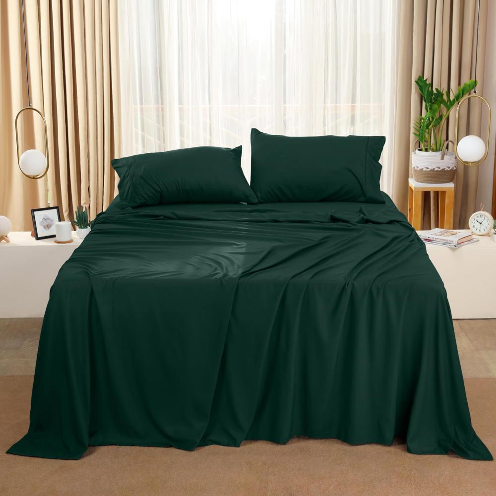 Utopia Bedding Queen Bed Sheets Set - 4 Piece Bedding - Brushed ...