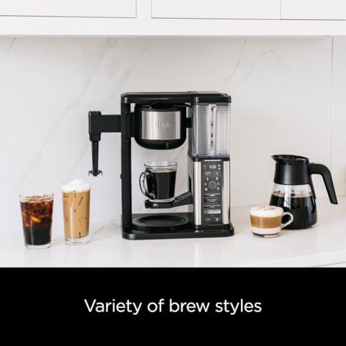I LOVE Ninja CM401 Specialty 10-Cup Coffee Maker 4 Brew Styles with Milk  Frother Latte Cappuccino 