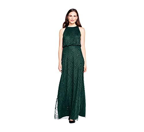 Papell Fairy Dress Adrianna Papell Green Adrianna By Adrianna Papell Halter  Mermaid Gown Kaleidoscope