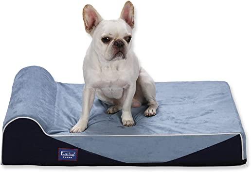 Laifug Orthopedic Memory Foam Extra Large Dog Bed with Pillow and ...