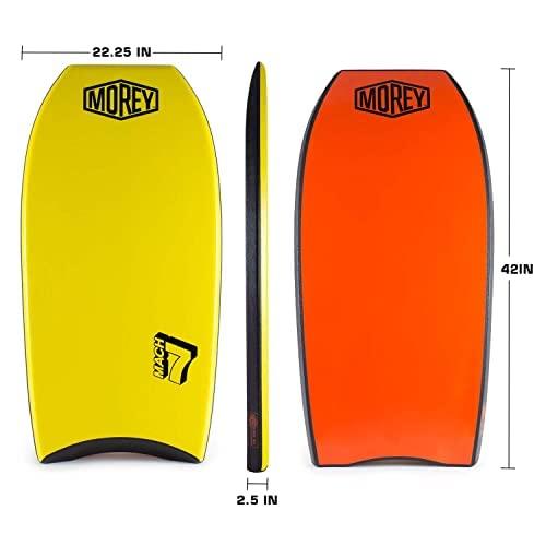 Morey Mach 7 - Bodyboard de 43 - Núcleo de PE, cubierta TC8, HDPE Slick ...