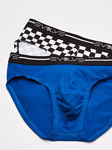 2(X)IST 260792 Men's Cotton Stretch No Show Brief Underwear Black Size