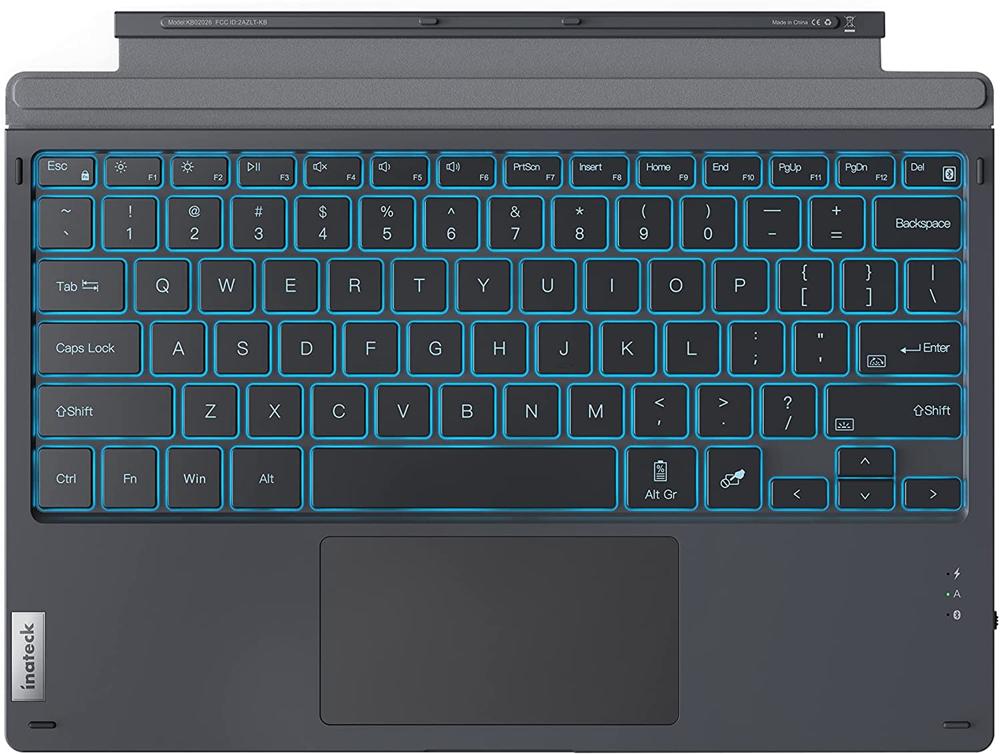 Inateck Teclado Surface Pro 7, Bluetooth 5.0, Retroiluminación De 7