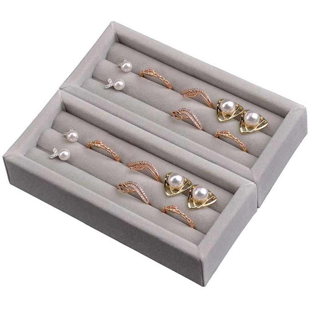 Organizador de joyas con bandeja extraíble para collares anillos etc OEM
