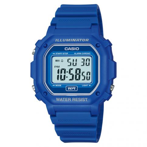 Reloj digital para niños correa de resina azul claro Casio