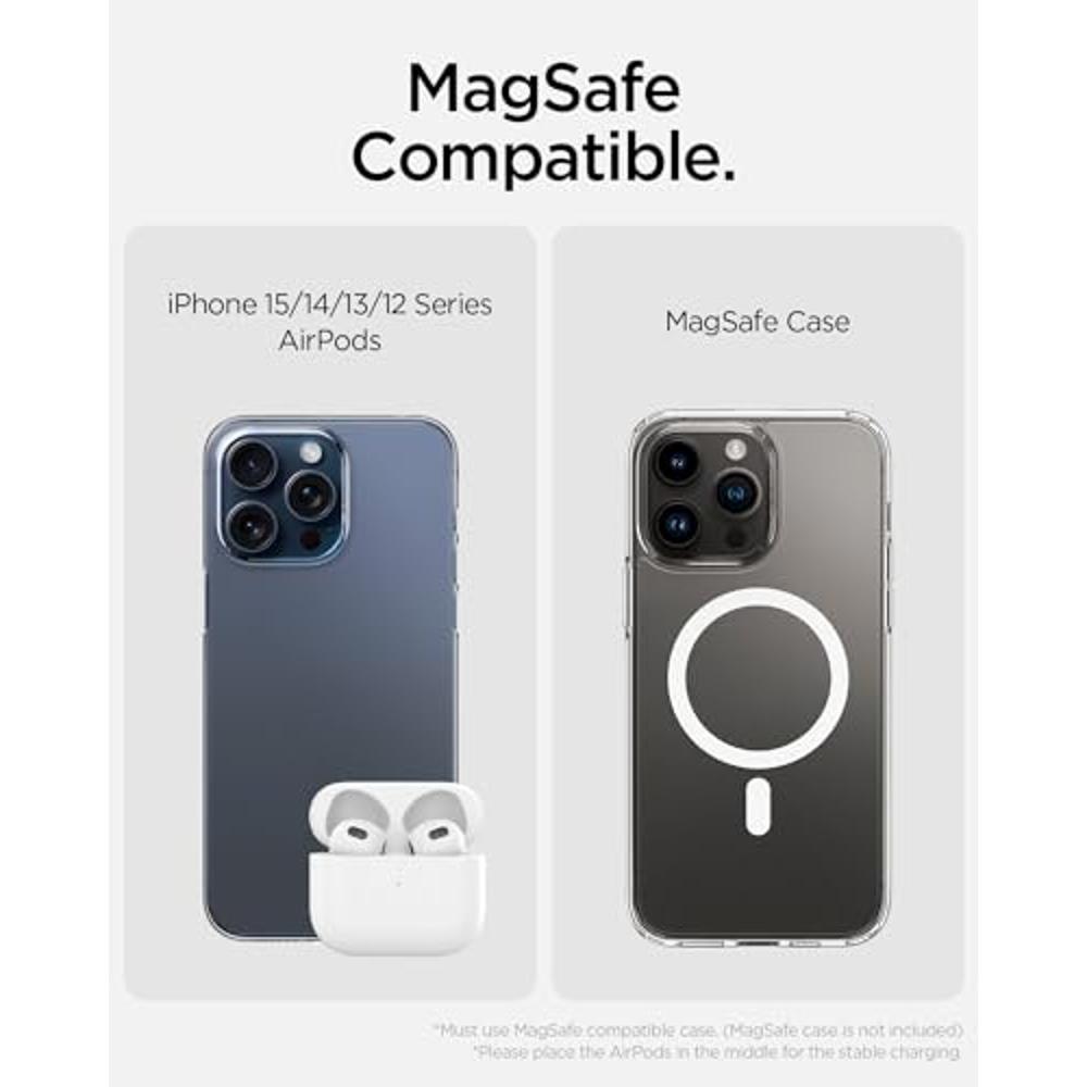 Spigen ArcField para cargador MagSafe, cargador inalámbrico magnético para  iPhone 15 Pro Max Plus iPhone 14 13 Plus Pro Max almohadilla de carga