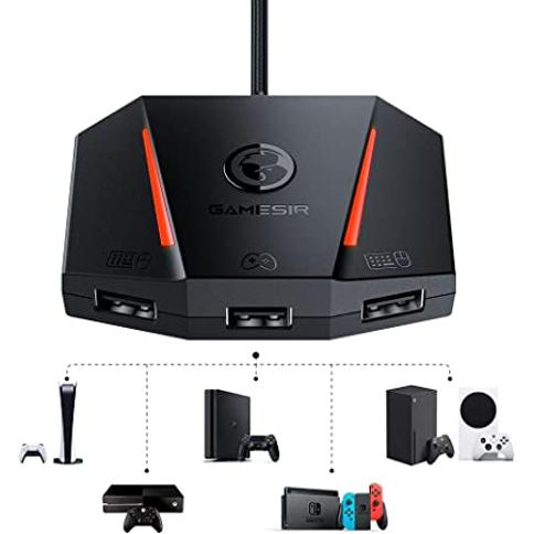 Teclado para Jogos GameSir VX2 + Mouse Gamer para PS4 / Xbox/Nintendo  Switch e PC