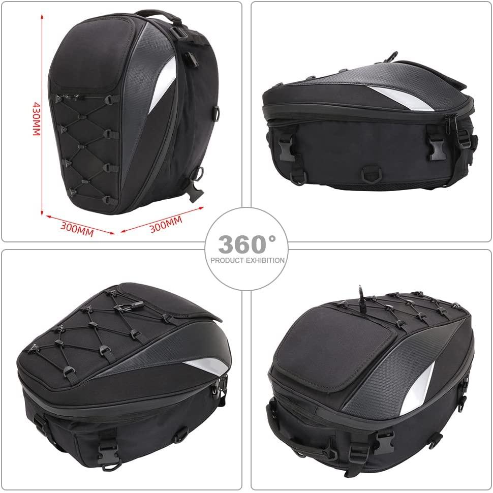Bolsa trasera/asiento de motocicleta - Mochila de doble uso Bolsas de  almacenamiento impermeables para casco de motocicleta para equipaje  Accesorios para motocicletas de cross - Color nuevo modelo (negro) : Precio  Guatemala