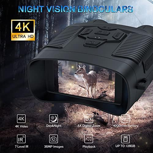 LIZHOUMIL Monocular digital de visión nocturna para 100 oscuro 1080p Full  HD Video visión nocturna Gafas de visión nocturna infrarroja de larga