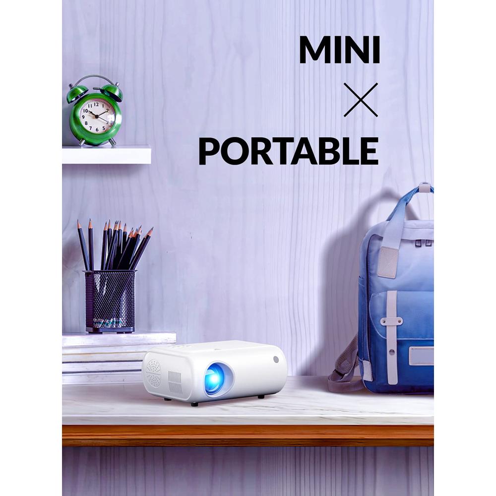 Mini Projector, CLOKOWE 2023 Upgraded Portable Projector with 9000 Lux and  Full HD 1080P, Movie Projector Compatible with iOS/Android  Phone/Tablet/Laptop/PC/TV Stick/Box/USB Drive/DVD/Game Console