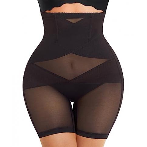 Faja moldeadora de cintura alta con control de abdomen para mujer Nebility  - Tamaño mediano - Color negro-medio muslo : Precio Guatemala
