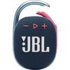 Bocina Portátil Bluetooth Resistente Al Agua, Color Azul/Rosado, Clip 4 JBL