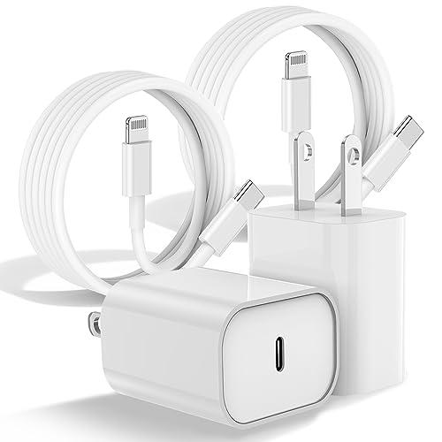 Cargador Carga Rapida de 20W con USB C Cable, Fast Charging iPhone