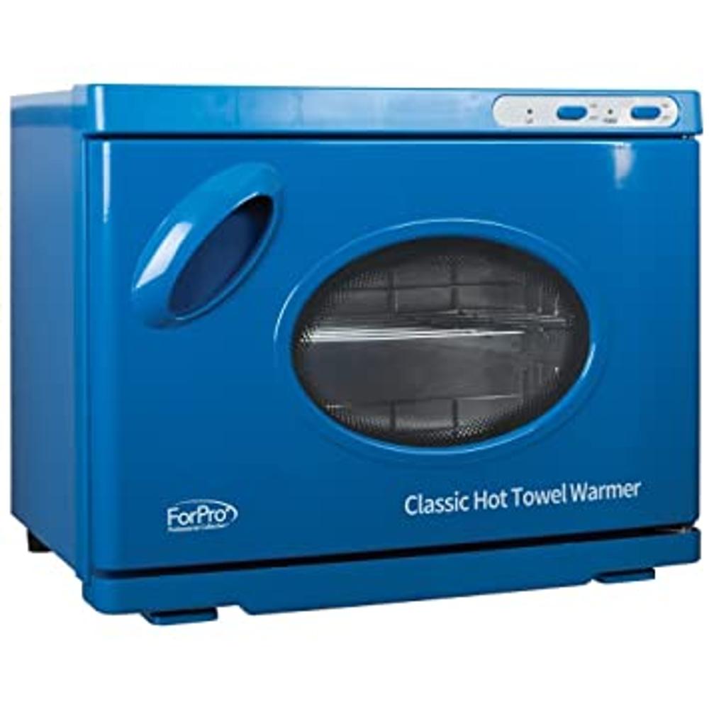  Calentador de toallas calientes con esterilizador UV, gabinete  profesional de gran capacidad de 23 litros, calentadores de toallas de spa  2 en 1 para sala de masaje facial, dos estantes de