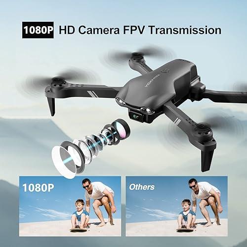 DRONEYE 4DV13 Drone con cámara 1080P HD FPV para niños adultos, mini ...