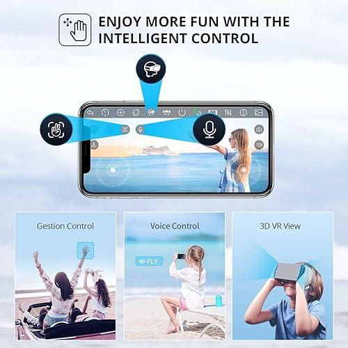 DRONEYE 4DV13 Drone con cámara 1080P HD FPV para niños adultos, mini ...