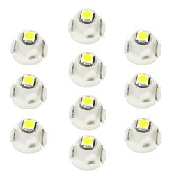 WLJH 10x White T4.2 Neo Wedge Led 3030 Chipest 10mm Base Car Instrument Cluster Dashboard HVAC AC Heater Climate Control Bulb Lamps Switch Indication Interior Light Replacement - Color White
