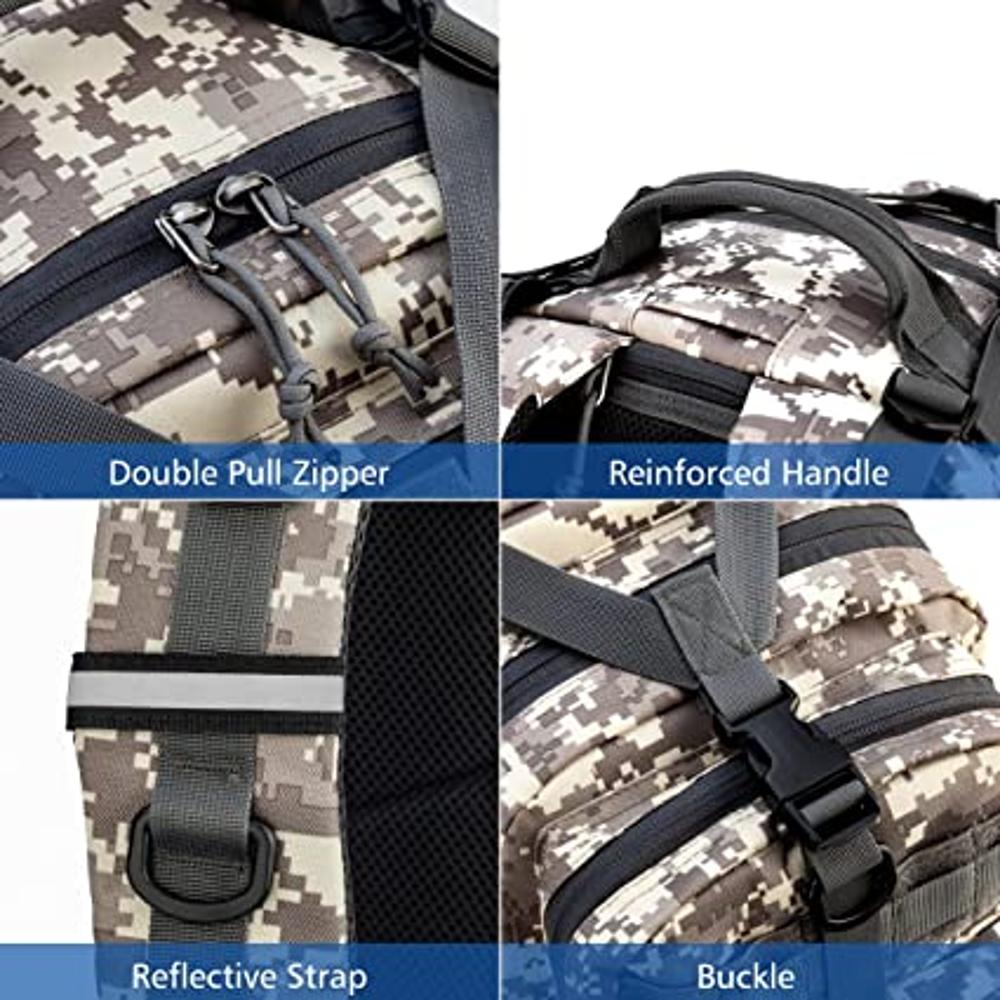 Gelindo Mochila táctica militar, 35 L, bolsa Molle militar, mochila Assult,  mochila de senderismo para caza, supervivencia y campamento
