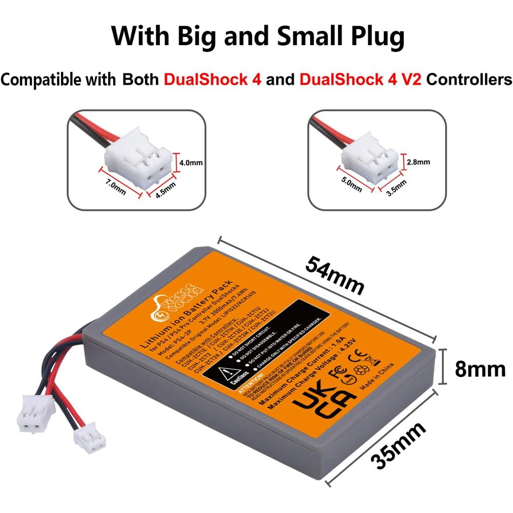 Bateria mando PS4 + Cable USB (V2) - CUH-ZCT2x PS4 Repuestos Compra