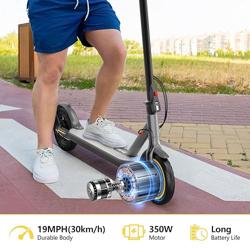 Joyhis Electric Scooter for Adults with Seat, 19Mph Escooter, 15-21 Miles Range Scooters, 8.5/10 Folding Scooters with APP Control, 350W/500W Commuting Scooter Kick Scooter with Dual Braking System - Color Yellow