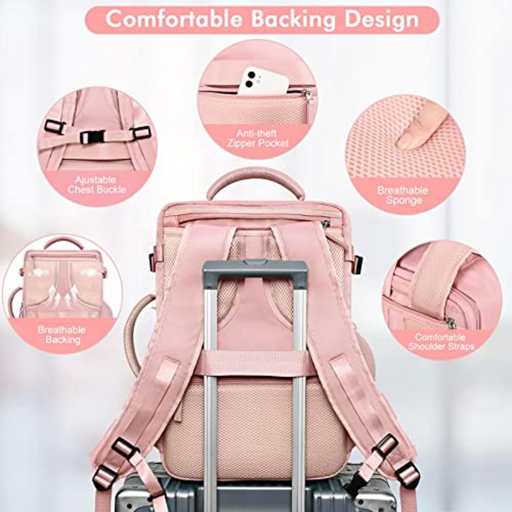  MOMUVO Large Travel Backpack Women, Flight Approved