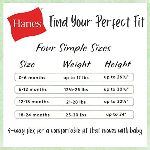 Body Hanes Baby Ultimate Flexy manica lunga ragazzo e ragazza