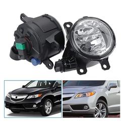 Aynaxcol Fog Lights with H11 Clear Bulbs Compatible With Honda TSX RDX TL CR-V Pilot 2011-2015 Acura