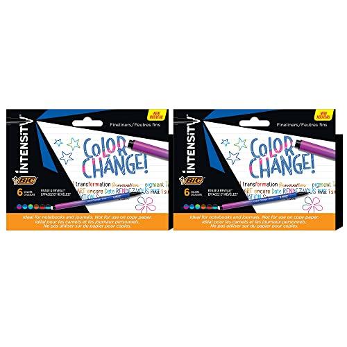 BIC Intensity, Punta Ultra Fina, Rotuladores Permanentes Para Vidrio