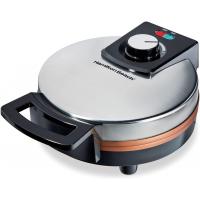 Chefman - Waflera anti-desbordamiento para wafles belgas con selector de  tostado, control de temperatura, sin desorden, plancha redonda con placas