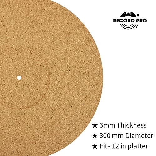 Record Master Vinyl slipmat,3mm AntiStatic Cork Turntable Slipmat