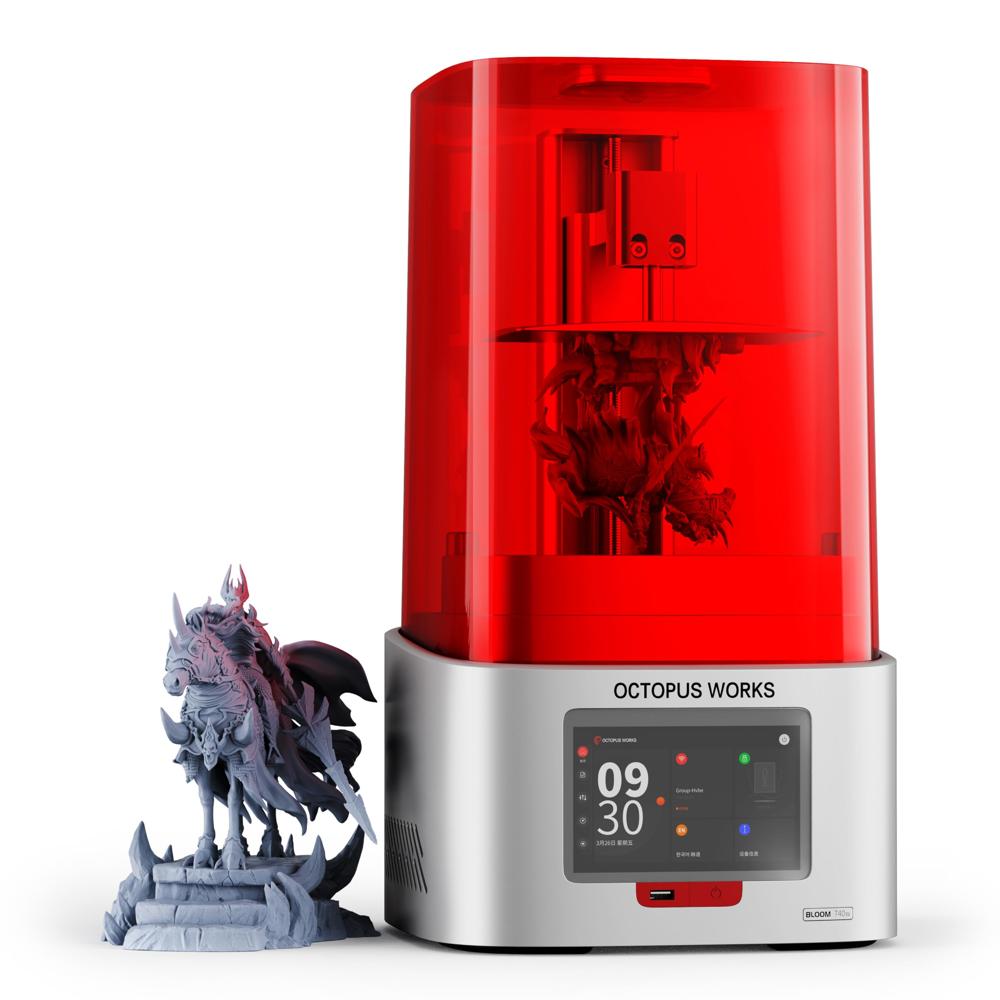 OCTOPUS WORKS Resin 3D Printer with 4K High Precision Monochrome LCD ...