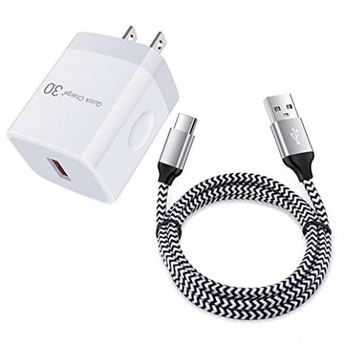 Cable de carga USB C para Samsung Galaxy S20 S21 Plus Ultra Fe 5G/S22, A20  A13 A52 5G A12 A10e A50 A51 A71, S10, A21 A03S A02S, cable de carga de