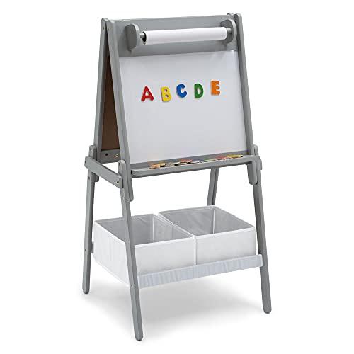 Dropship Kids Wooden Art Easel Double-Sided Whiteboard And