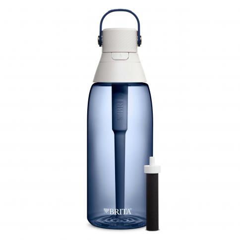 Botella de agua filtrante premium de plástico rígido Brita, sin BPA,  reemplaza 300 botellas de agua