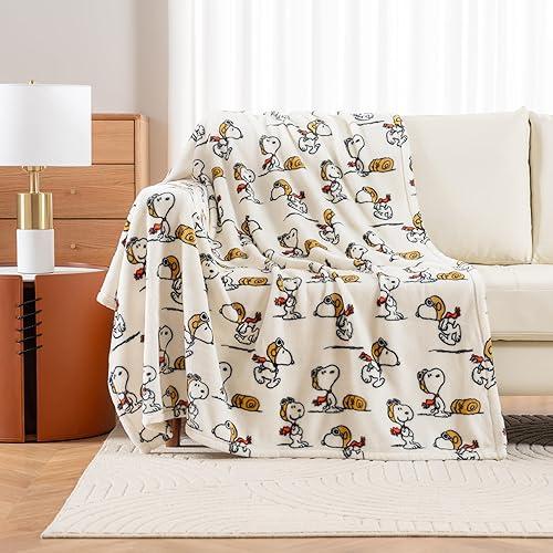 Berkshire Blanket Peanuts® VelvetLoft® Cute Character Snoopy Manta de