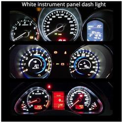 WLJH 74 Led Bulb Dash Lights Super Bright T5 2721 37 70 286 Wedge PC74 Twist Socket Automotive Instrument Panel Gauge Light Kits Cluster Shift Indicator Bulbs White Pack of 20 - Color White