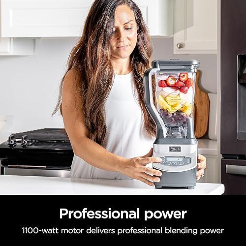 Ninja BL660 Professional Compact Smoothie Food Processing Blender, 1100