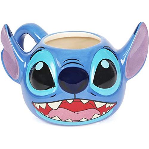 Disney Lilo & Stitch Holiday Cheer - Taza de cerámica con tapa, capacidad  para 18 onzas