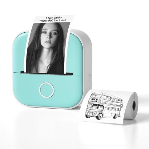 Doodle Dash Printer,Inkless Bluetooth Sticker Pocket Printer 