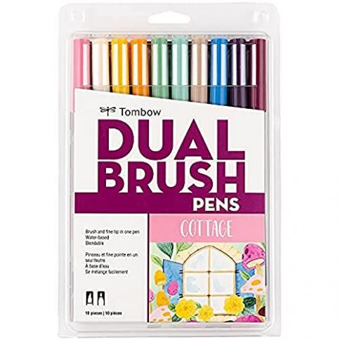Dual Brush Pen Art Markers 6-Pack, Red Blendables