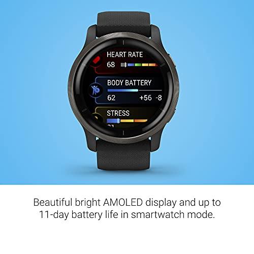 Reloj Inteligente Garmin Venu Azul Plata Amoled 7 Actividades