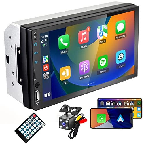 Radio Estereo Pantalla 7 Tactil HD Para Coche Con Apple Carplay y Android  Auto
