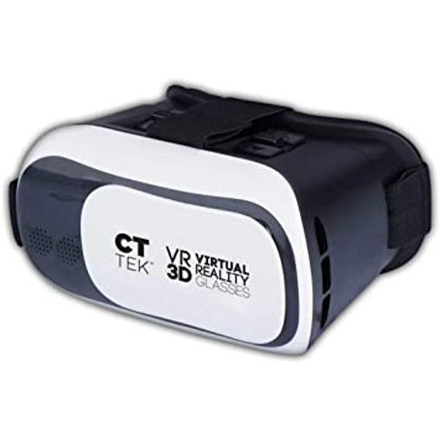 Vr ar 360 cartón de gafas de realidad virtual para teléfono móvil aislado  sobre fondo blanco dispositivo para ver películas para viajes y  entretenimiento en espacio 3d