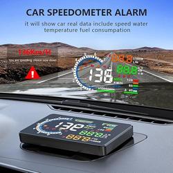 wiiyii Heads Up Display for Cars, Digital Speedometer for Car A8 with OBD Function, 5.5 Inch Large Screen, HUD Speedometer for Car for All Vehicles (OBD2 Speedometer A8)