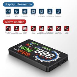 wiiyii Heads Up Display for Cars, Digital Speedometer for Car A8 with OBD Function, 5.5 Inch Large Screen, HUD Speedometer for Car for All Vehicles (OBD2 Speedometer A8)