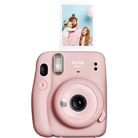 Cámara de película instantánea Fujifilm Instax Mini 11 con exposición  automática y flash, lente Fujinon de 60 mm con espejo para selfie, visor  óptico - rosa rubor (renovado) : Precio Guatemala