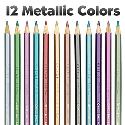 FaberCastell Metallic Colored Ecopencils 12 Break Resistant Coloring Pencils Precio Guatemala