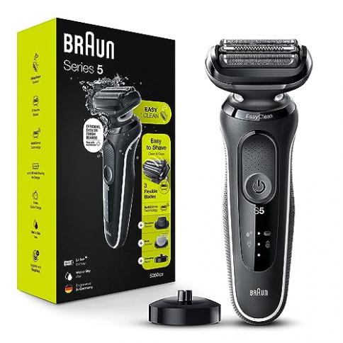 Afeitadora eléctrica Braun para hombres, afeitadora de lámina resistente al  agua, serie 5 5050cs, afeitado en